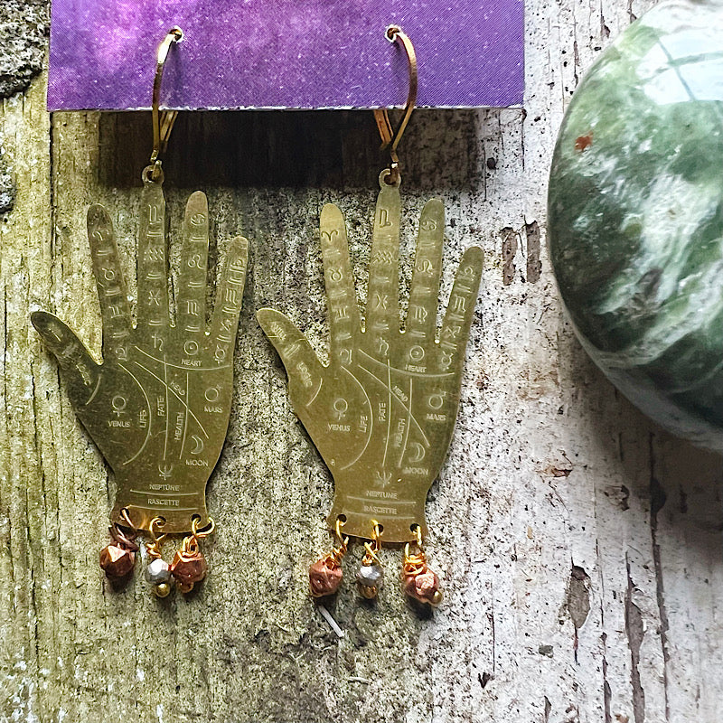 Palmistry & Pyrite Earrings